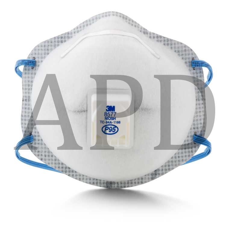 3M™ Particulate Respirator 8577, P95, with Nuisance Level Organic Vapor
Relief 80 EA/Case
