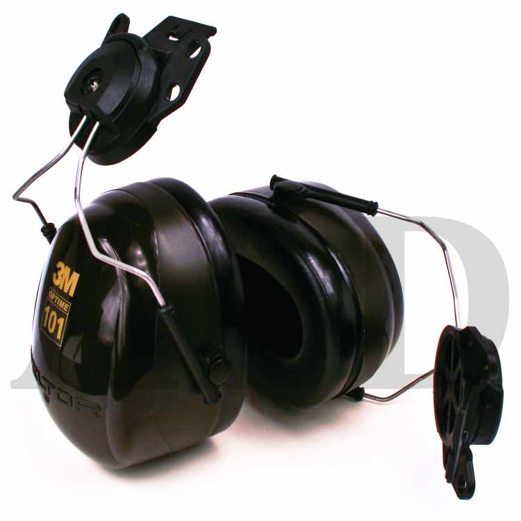 3M™ PELTOR™ Optime™ 101 Earmuffs H7P3E, Hard Hat Attached, 10 EA/Case