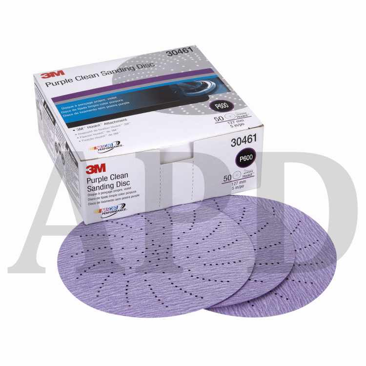 3M™ Hookit™ Purple Clean Sanding Disc, 30461, 5 in, P600, 50 discs per
carton, 4 carton per case