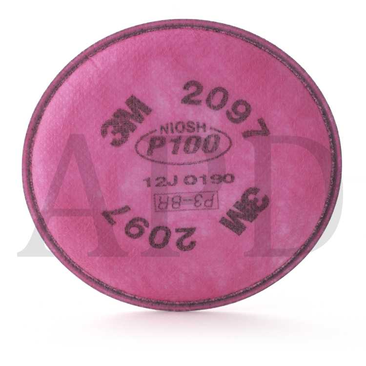 3M™ Particulate Filter 2097/07184(AAD), P100, with Nuisance Level
Organic Vapor Relief 100 EA/Case