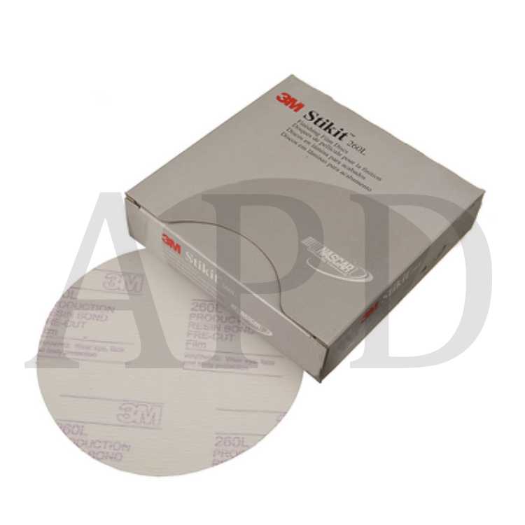 3M™ Stikit™ Finishing Film Abrasive Disc 260L, 01318, 6 in, P1200, 100
discs per carton, 4 cartons per case