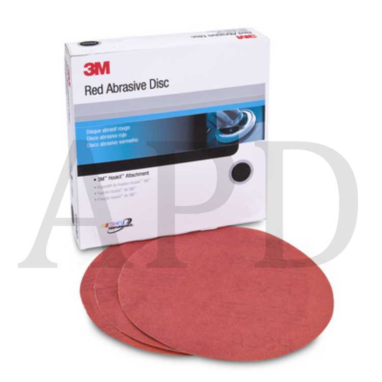 3M™ Hookit™ Red Abrasive Disc, 01218, 6 in, P400, 50 discs per carton, 6
cartons per case