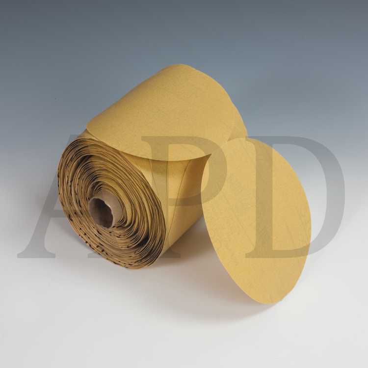 3M™ Stikit™ Paper Disc Roll 210U, P320 A-weight, 5 in x NH, Die 500X,
250 discs per roll, 4 per case