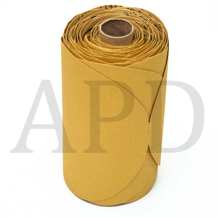 3M™ Stikit™ Gold Disc Roll, 01212, 6 in, P100, 75 discs per roll, 6
rolls per case