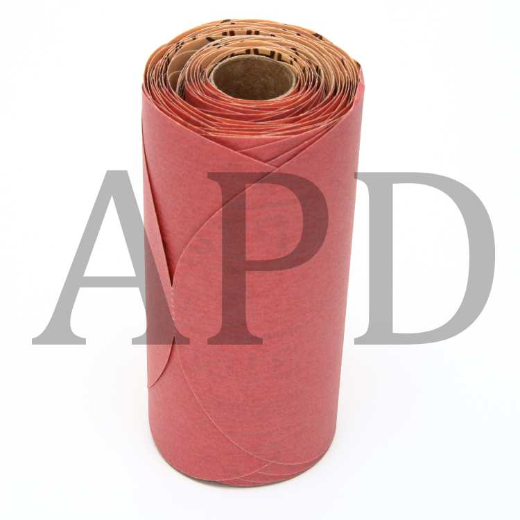 3M™ Red Abrasive Stikit™ Disc, 01109, 6 in, P320 grade, 100 discs per
roll, 6 rolls per case