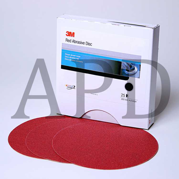 3M™ Red Abrasive Stikit™ Disc, 01101, 8 in, 40, 25 discs per carton, 5
cartons per case