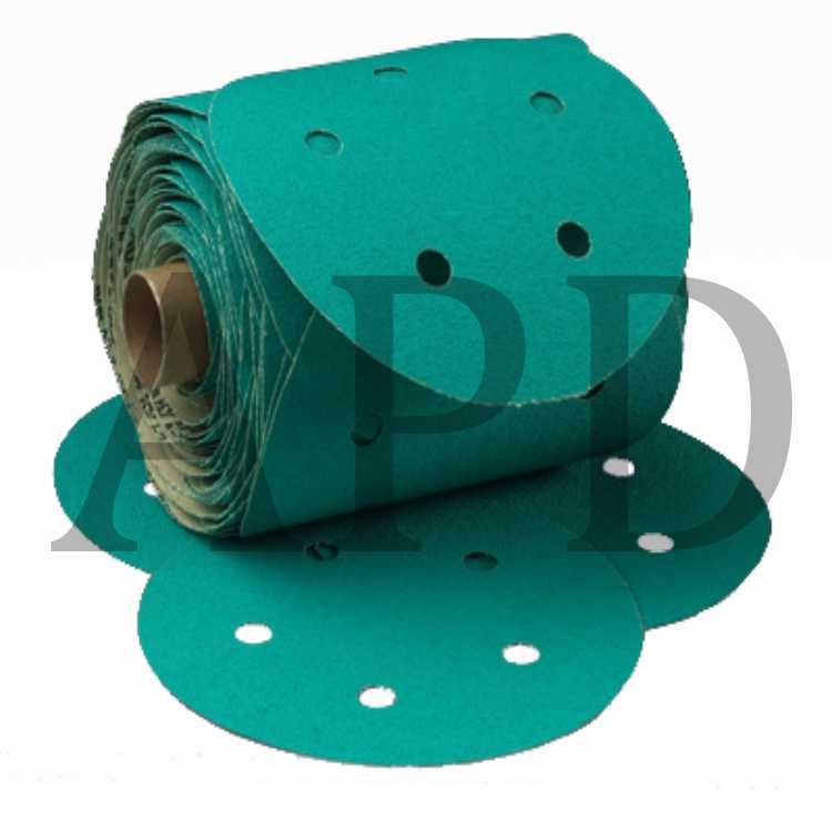 3M™ Green Corps™ Stikit™ Production Disc Dust Free, 01667, 6 in, 40, 100
discs per carton, 5 cartons per case
