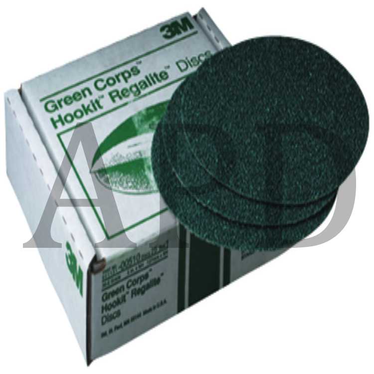 3M™ Green Corps™ Hookit™ Disc, 00521, 8 in, 80, 25 discs per carton, 5
cartons per case