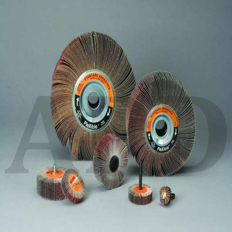 Standard Abrasives™ A/O Flexible Flap Wheel 621425, 1 in x 1 in x 1/4-20
in 60, 10 per inner 100 per case