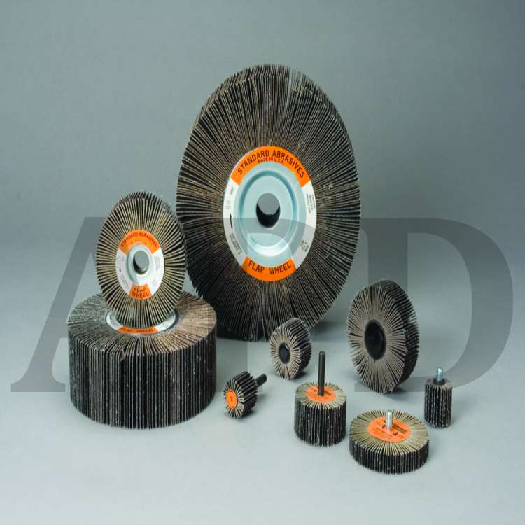 Standard Abrasives™ A/O Flap Wheel 661506, 6 in x 1-1/2 in x 1 in 80, 5
per case