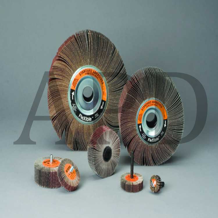 Standard Abrasives™ A/O Flexible Flap Wheel 661425, 6 in x 1 in x 1 in
60, 5 per case