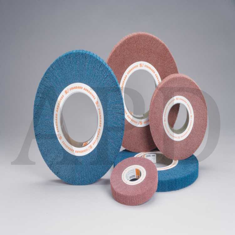 Standard Abrasives™ Buff and Blend HS Flap Brush 875229, 14 in x 2-1/2
in x 8 in FB108 34-62 A CRS Hard Density, 5 per case