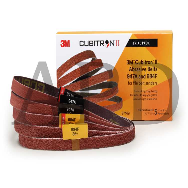 3M™ Cubitron™ II File Belt Kit, 87149, 1/2 x 18 in, 25 per case