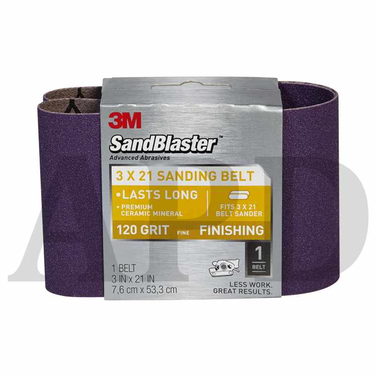 3M™ SandBlaster™ Sanding Belts 9191NA 3 in x 21 in