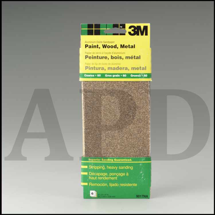 3M™ Aluminum Oxide Sandpaper 9017NA, 3-2/3 in x 9 in, Coarse grit, 6
Sheet, Open Stock