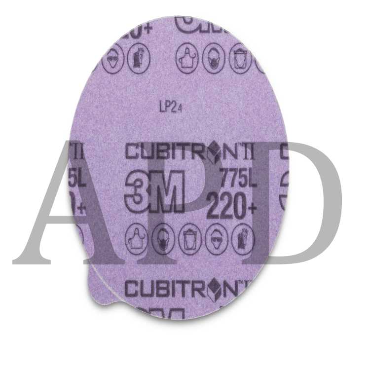 3M™ Cubitron™ II Stikit™ Paper Disc 732U, 220+ C-weight, 6 in x NH,
Linered w/Tab, Die 600Z, 50 per inner, 250 per case
