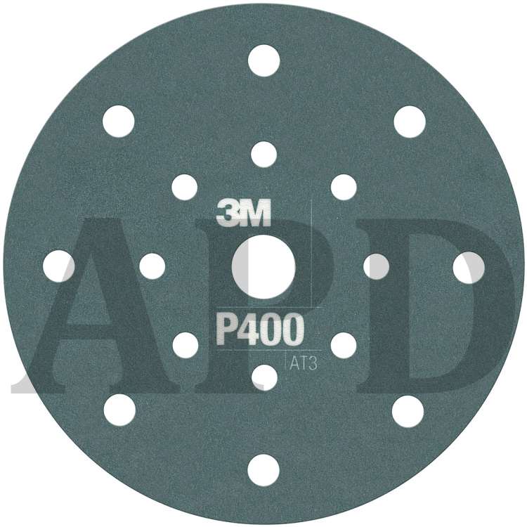 3M™ Hookit™ Flexible Abrasive Disc 270J, 34800, 6 in, Dust Free, P400,
25 discs per carton, 5 cartons per case