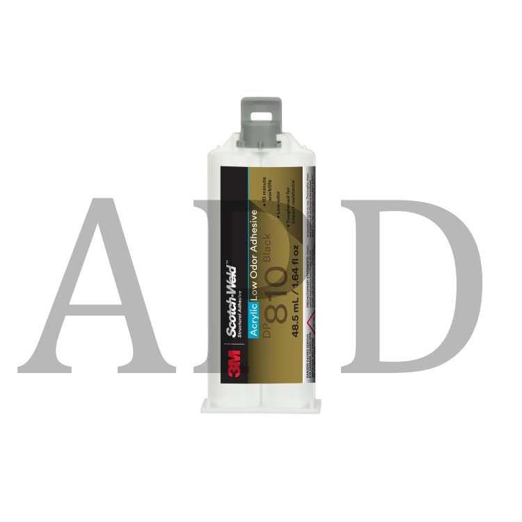 3M™ Scotch-Weld™ Low Odor Acrylic Adhesive DP810, Black, 48.5 mL
Duo-Pak, 12/case