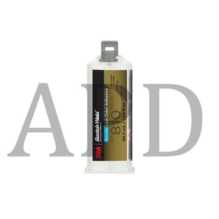 3M™ Scotch-Weld™ Low Odor Acrylic Adhesive DP810NS, Tan, 48.5 mL
Duo-Pak, 12/case
