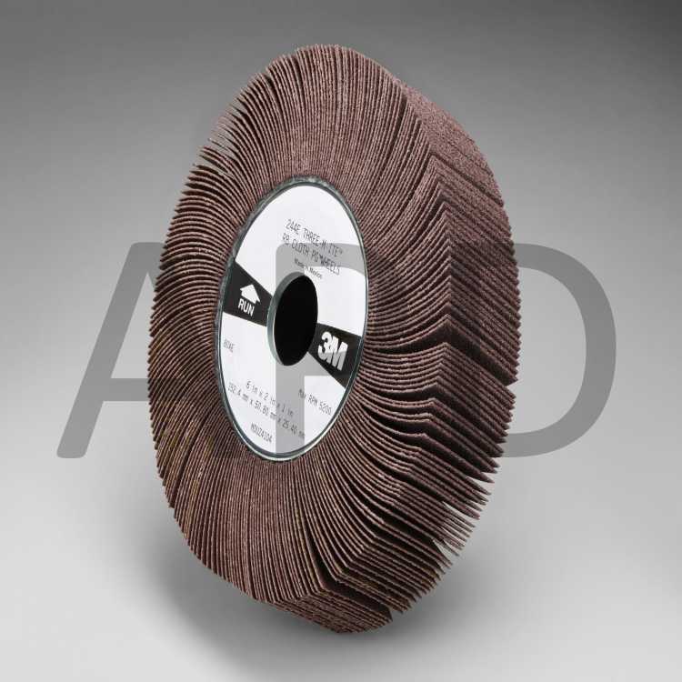 3M™ Flap Wheel 244E, 8 in x 4 in x 1-1/4 in, 80 XE-weight, 1 per case
